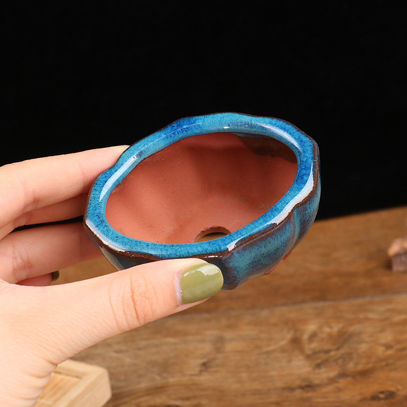 Training Pot Ceramic - Estilo chinês Bonsai Flowerpot, Artesanato De