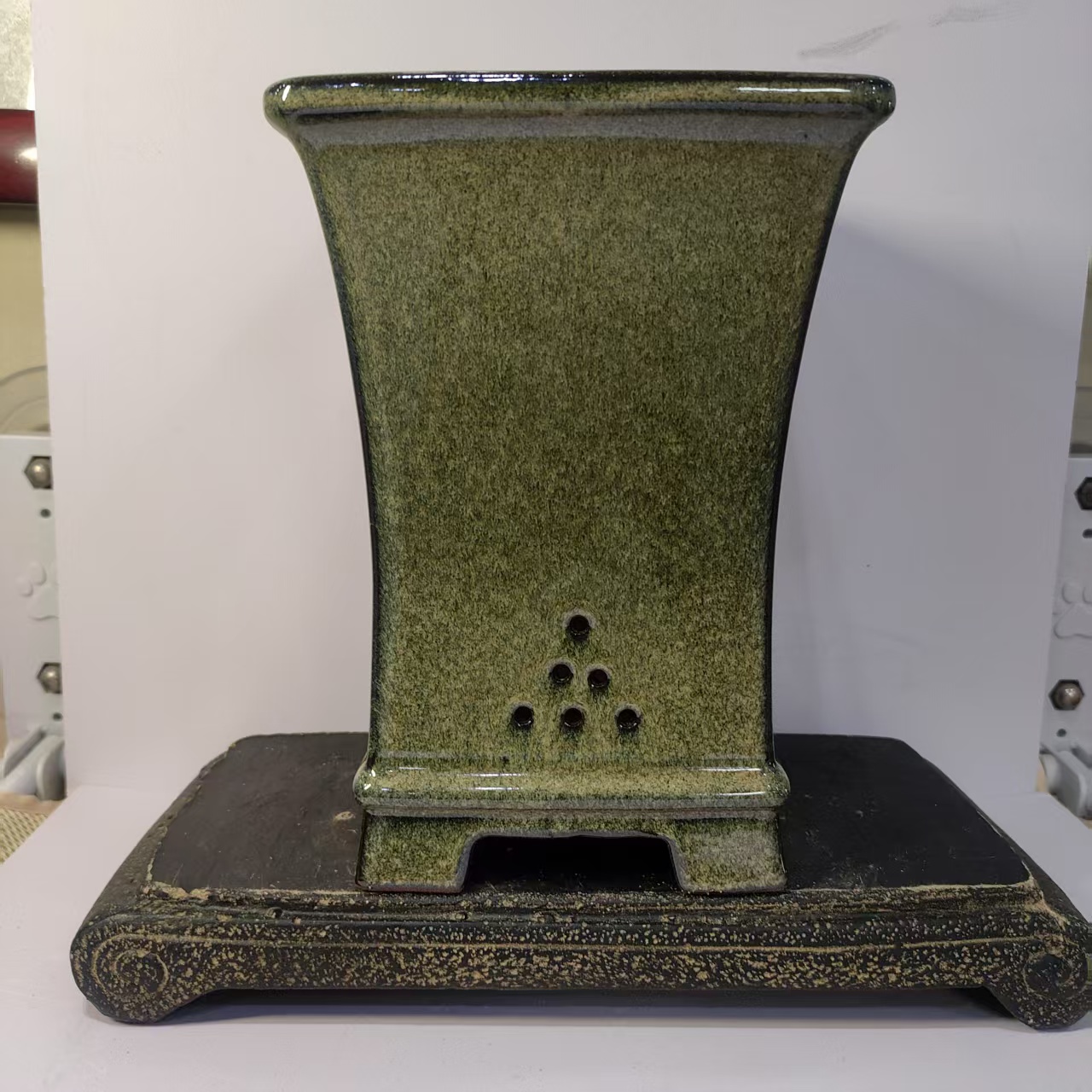Bonsai Garden Zen - Pote cascata vitrificada clássica em formato