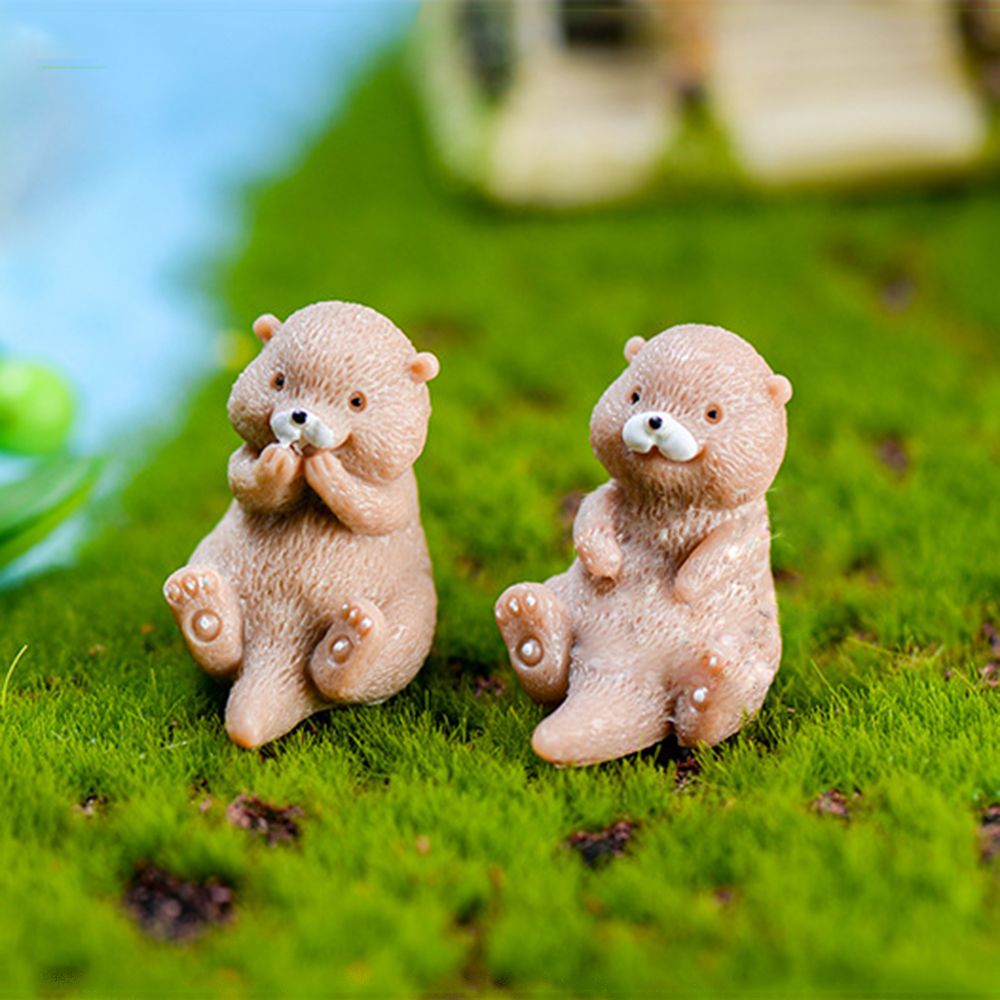 Bonsai Garden Europe - Mini estatueta lontras para decoração de