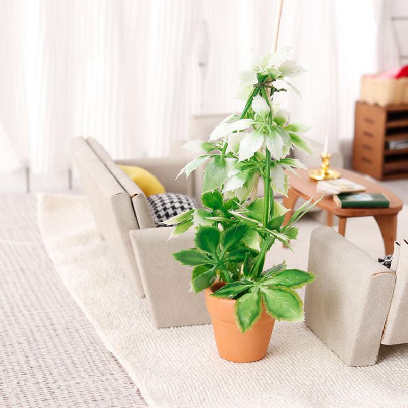 1/12 casa de bonecas simulação - Bonsai Garden Usa avaliação e preço