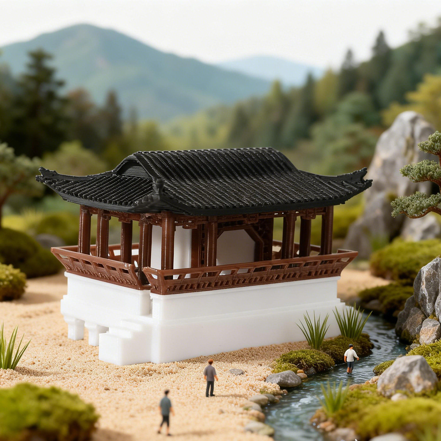 Decoração de Paisagem Miniatur - Bonsai Garden Chinese Garden avaliação e preço