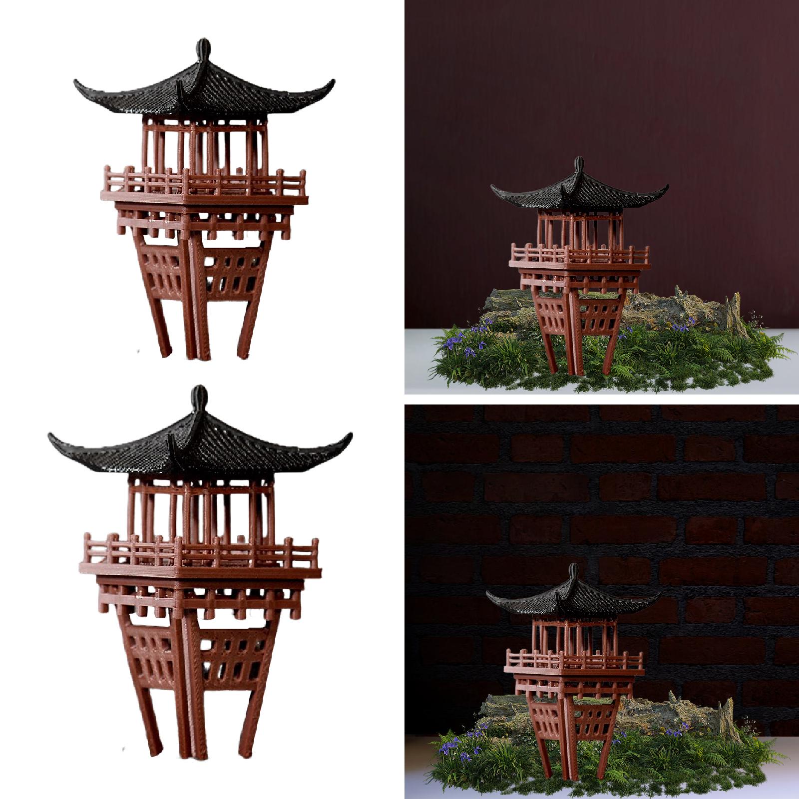 Ornamento de pavilhão chinês e - Bonsai Garden Chinese Garden avaliação e preço