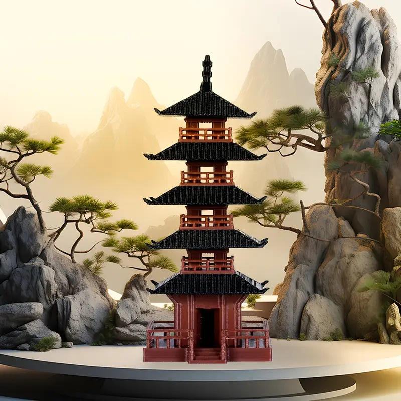 1 Peça Mini Estátua de Pagode, - Bonsai Garden Chinese Garden avaliação e preço